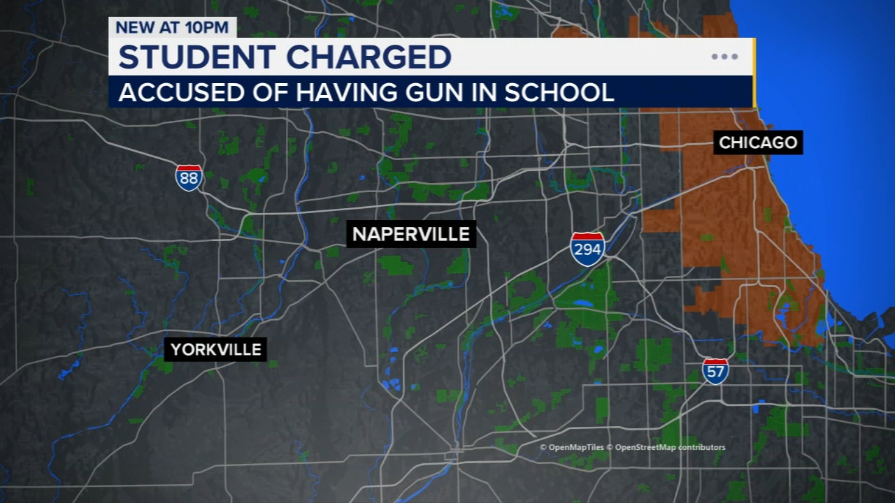 14-year-old student charged with bringing loaded gun to high school in Yorkville, officials say
— ABC7 Chicago (WLS-TV)